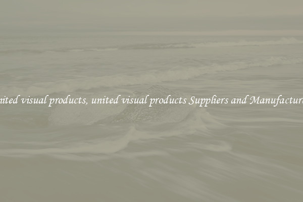 united visual products, united visual products Suppliers and Manufacturers