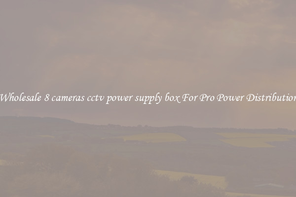 Wholesale 8 cameras cctv power supply box For Pro Power Distribution