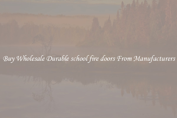 Buy Wholesale Durable school fire doors From Manufacturers