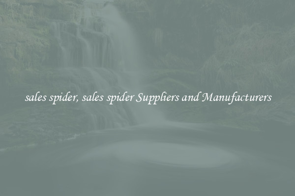sales spider, sales spider Suppliers and Manufacturers