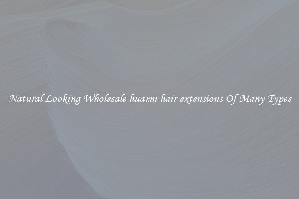 Natural Looking Wholesale huamn hair extensions Of Many Types