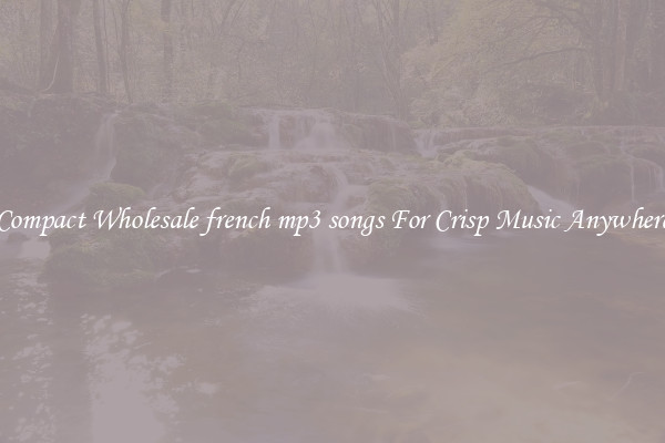 Compact Wholesale french mp3 songs For Crisp Music Anywhere