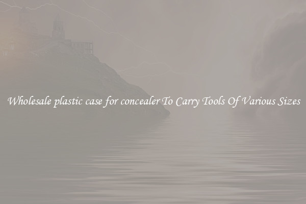 Wholesale plastic case for concealer To Carry Tools Of Various Sizes