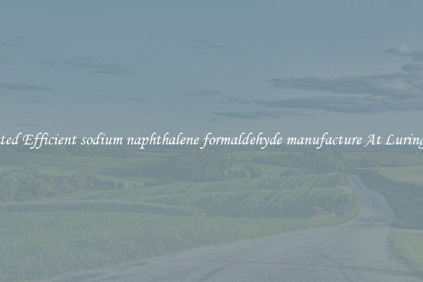 Top Rated Efficient sodium naphthalene formaldehyde manufacture At Luring Offers