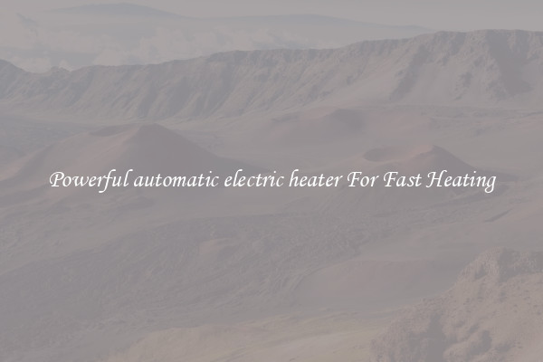 Powerful automatic electric heater For Fast Heating