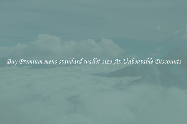 Buy Premium mens standard wallet size At Unbeatable Discounts
