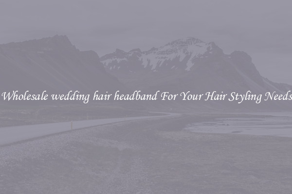 Wholesale wedding hair headband For Your Hair Styling Needs